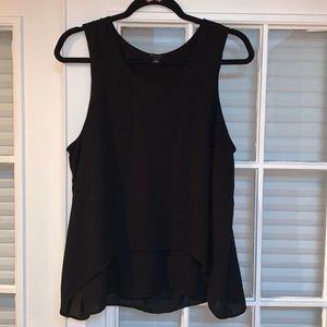 Ann Taylor Sleeveless Blouse, size Large, Black